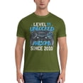 thumbnail image 3 of Level 11 Unlocked Awesome Since 2010 Men'S Basic Short Sleeve T-Shirt Moss Green Small, 3 of 5
