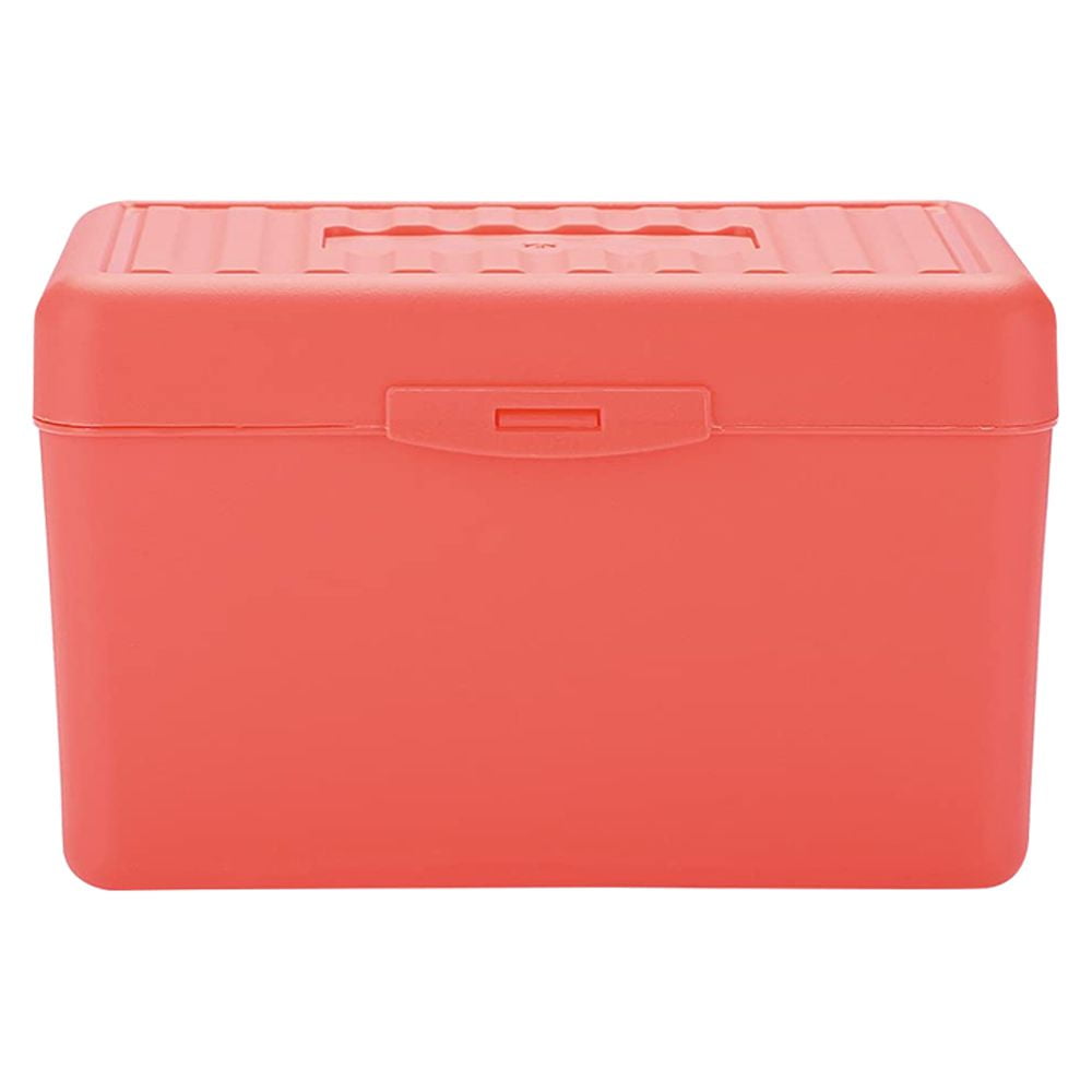 Plastic Index Card Holder, Flip Top File Box Holds 300 3 x 5 Cards, and