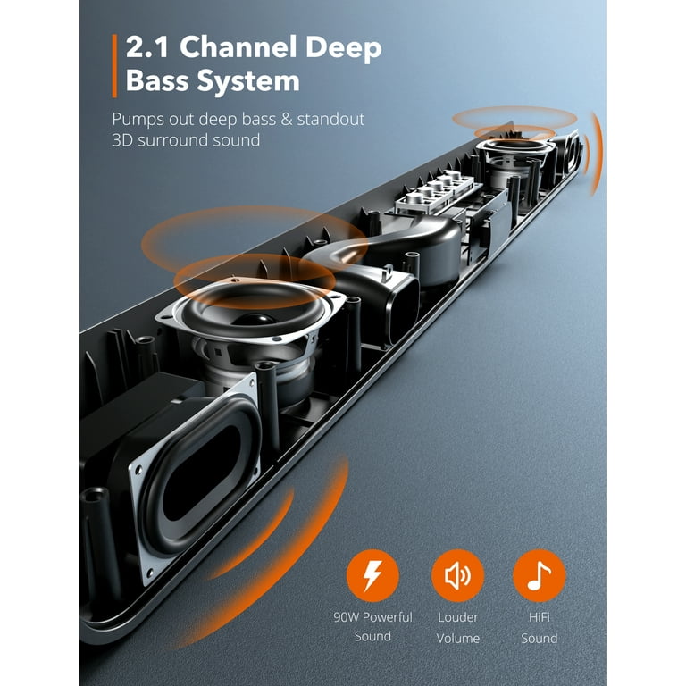 Soundbar taotronics sale 2.1