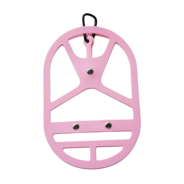 Clip para calzado, soporte para zapatos de gimnasio para mochila, portátil, ahorra espacio, versátil. Rosa
