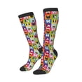 thumbnail image 2 of Bingfone Compression Socks for Women and Men Long Socks for Running Athletic Cycling Nurse-Colorful Bulldog, 2 of 8