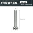 thumbnail image 2 of M5 x 35mm 304 Stainless Steel Phillips Pan Head Machine Screws Bolts Combine with Spring Washer and Plain Washers 20Pack, 2 of 6
