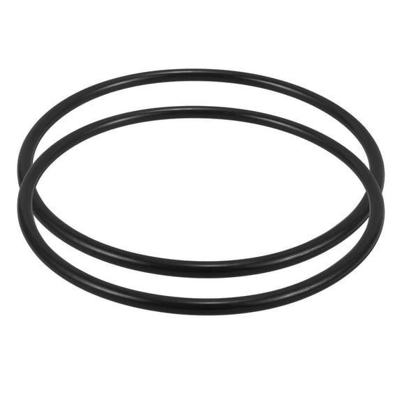 MEIBUTYUP 2-Pack Black Rubber Sealing Gaskets for Swimming Pool Filter Pump, Leak-Proof Replacement Parts for Pool Equipment