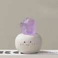 thumbnail image 5 of 1pc Natural Crystal "Dou Ding" Rough Stone Set | 【Clay Base (Ingot Pendant)】 Rose Quartz | 50g Energy Stones, 5 of 8