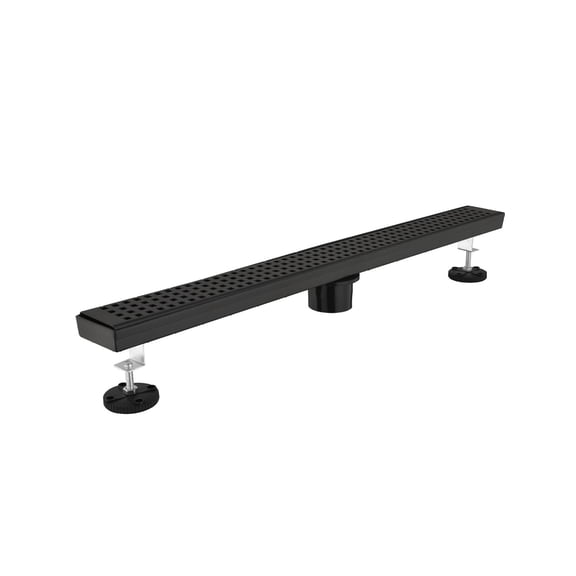 28 Inches Shower Drain, Included Hair Strainer and Leveling Feet