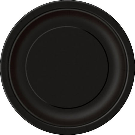 9 paper dinner plates black 55ct walmart com