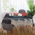 thumbnail image 5 of Yayeee Tablecloths for Rectangular Tables 54 x 54 inch Party Table Cover, Mountains at Dawn, 5 of 6