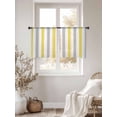 thumbnail image 2 of Yellow Grey Striped Sheer Curtains for Living Room Bedroom Geometric Vertical Stripes White Sheer Curtains 54 Inch Long 2 Panels Set Light Filtering Curtain Window Treatments Drapes for Dining Room, 2 of 6