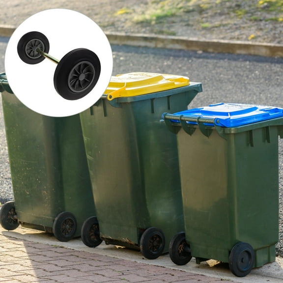 HOMEMAXS  Wastebasket Pulley Accessories Garbage Bin Trash Can Wheels