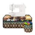 thumbnail image 2 of SEANATIVE Aztec Ethnic Sewing Machine Cover for Table Sunflower Horse Sewing Machine Dust Cover Mat with Pockets to Reduce Vibration for Most Sewing Machines, 2 of 6