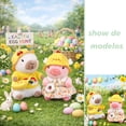 thumbnail image 2 of Peluche de Capibara 26.5 cm (10.4 in), Muñeco Suave con Atuendo de Pascua y Primavera, Regalo para Canasta de Pascua, Decoración y Colección, 2 of 9