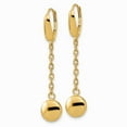 thumbnail image 2 of Finest Gold Leslies 14K Yellow Gold Polished Leverback Earrings, 2 of 2