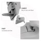 thumbnail image 3 of UPOUART Accesorio Clip Para Parasol De Color Gris Con Compatibilidad Y Alta Resistencia, 3 of 8