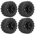 thumbnail image 2 of Pneus de Camion RC 4 Pièces Résistant à l'Usure Durable 12mm Moyeux Hexagonaux Pneu en Caoutchouc Pneu de Roue, 2 of 7