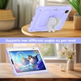thumbnail image 5 of FJLBDE Case for iPad Air 11 (M3 2025/M2 2024) iPad Air 4/5 10.9 Inch (2020/2022) with Butterfly Stand, Protective Tablet Cover with Shoulder Strap for Kids Girls, Beige Purple, 5 of 7