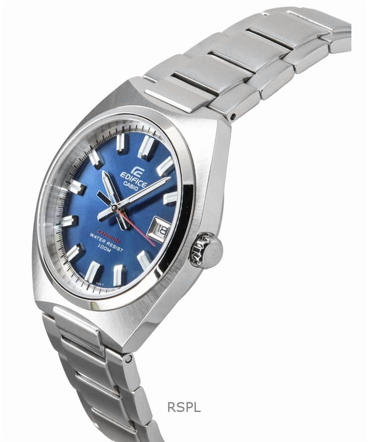 Casio Edifice Analog Stainless Steel Blue Dial Quartz EFB-109D-2AV 100M Men's Watch