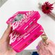 thumbnail image 5 of Funda Compatible para iPhone 13 Sailing Lindo Kawaii Rosa Retro 3D Gel Protector con Espejo de Maquillaje y Colgante de Bola de Pelo, 5 of 5