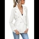 thumbnail image 2 of Chaqueta Blazer para Mujer, Informal, de Negocios, con Frente Abierto, Solapa, Elegante Abrigo con Bolsillos L, 2 of 9