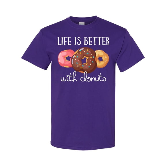 Inktastic Life is Better with Donuts T-Shirt
