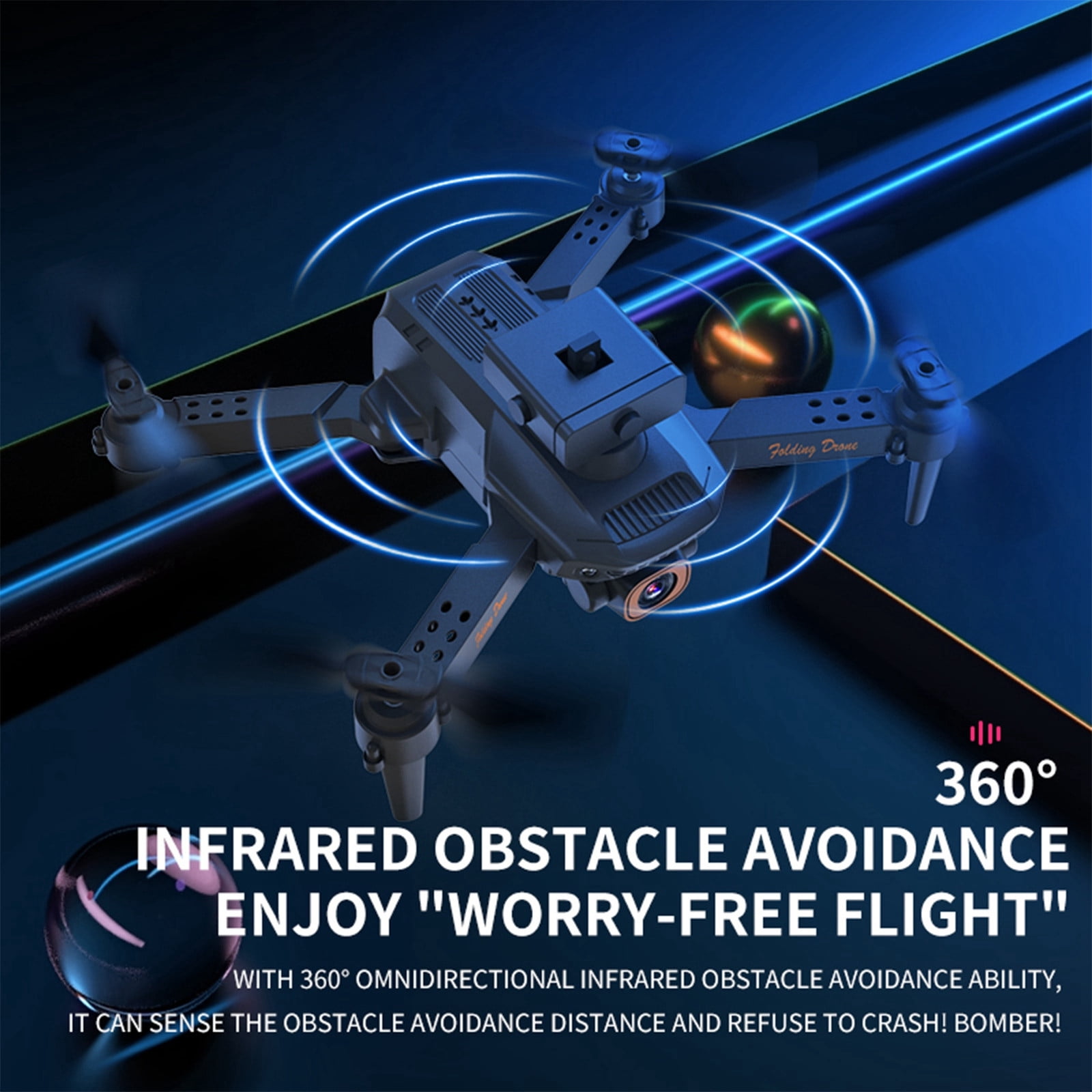 ESULOMP Mini Drone with 1080P Dual HD FPV Camera Remote Control Toys Gifts for Boys Girls with Altitude Hold Headless Mode Start Speed Adjustment