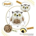 thumbnail image 3 of DolliBu Brown Owl Plush Toy - Super Soft Stuffed Animal Owlet Toy, Adorable Bird Plush Animal Toys for Kids and Adults, Cute Owl Gift for Boys and Girls - 8 Inch, 3 of 8