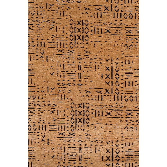 Yellow Geometric Area Rugs for Living Room Washable Rugs Boho Moroccan Area Rug Soft Neutral Geometric Bohemian Carpet Distressed Indoor Rug for Bedroom Dining Room Office Foldable Nonslip Rug