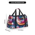 thumbnail image 3 of Easygdp Starry Sky Colorful Donut Bolsa de Gimnasio, Bolsa de Viaje Duffel, Bolsa de Fin de Semana con Compartimentos, Bolsa de Mano para Noche, 3 of 7