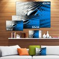 thumbnail image 3 of Yellow Fractal Art Wave Design - Abstract Canvas Wall Art Print, 3 of 4