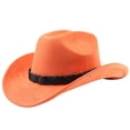 thumbnail image 1 of Western Frontier Cowboy Hat Curved Brim for Outdoor Adventures Travel Riding Country Style Everyday Wear Crafted Accessory, 1 of 3