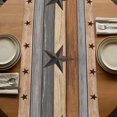 thumbnail image 5 of Table Runners 90 Inches Long Dress Scarves, Texas Star Vintage Farmhouse Coffee/Dining/Kitchen Table Runner for Living Room, Berry Grey Blue Brown Wooden 13x90 Inch, 5 of 9