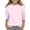 Pink, variant on Spazoro Kids Girls Pullover Shirts Tee, Fashion Round Neck Spring and Summer 3/4 Sleeve Solid Color Casual Tops for Child Girls Black Size 7-8T
