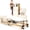 Beige Style 1, variant on Chantmo Wall Mounted Pilates Reformer Machine Maple Wood Springboard with Resistance Springs Fitness Trainer for Home Studio