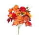 thumbnail image 4 of Ramo de flores artificiales de otoño con hojas de arce artificiales para jardín, para exteriores, damas de honor, inauguración de la casa, granja, ofi Estilo B, 4 of 8