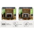 thumbnail image 3 of Pleasant Hearth Alpine Collection Fireplace Glass Door, Skyline Nickel - Medium, 3 of 8