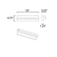 thumbnail image 2 of E24842-90PC ET2 Lighting Waterfall-13W 1 LED Bath Vanity-18 Inches wide by 4.75 inches high-Polished Chrome Finish, 2 of 5
