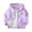 Purple-05, variant on Kids Hooded Windbreaker Front Moon Panda Print Full Zip Mesh Lined Elastic Cuff Lightweight Casual Jacket