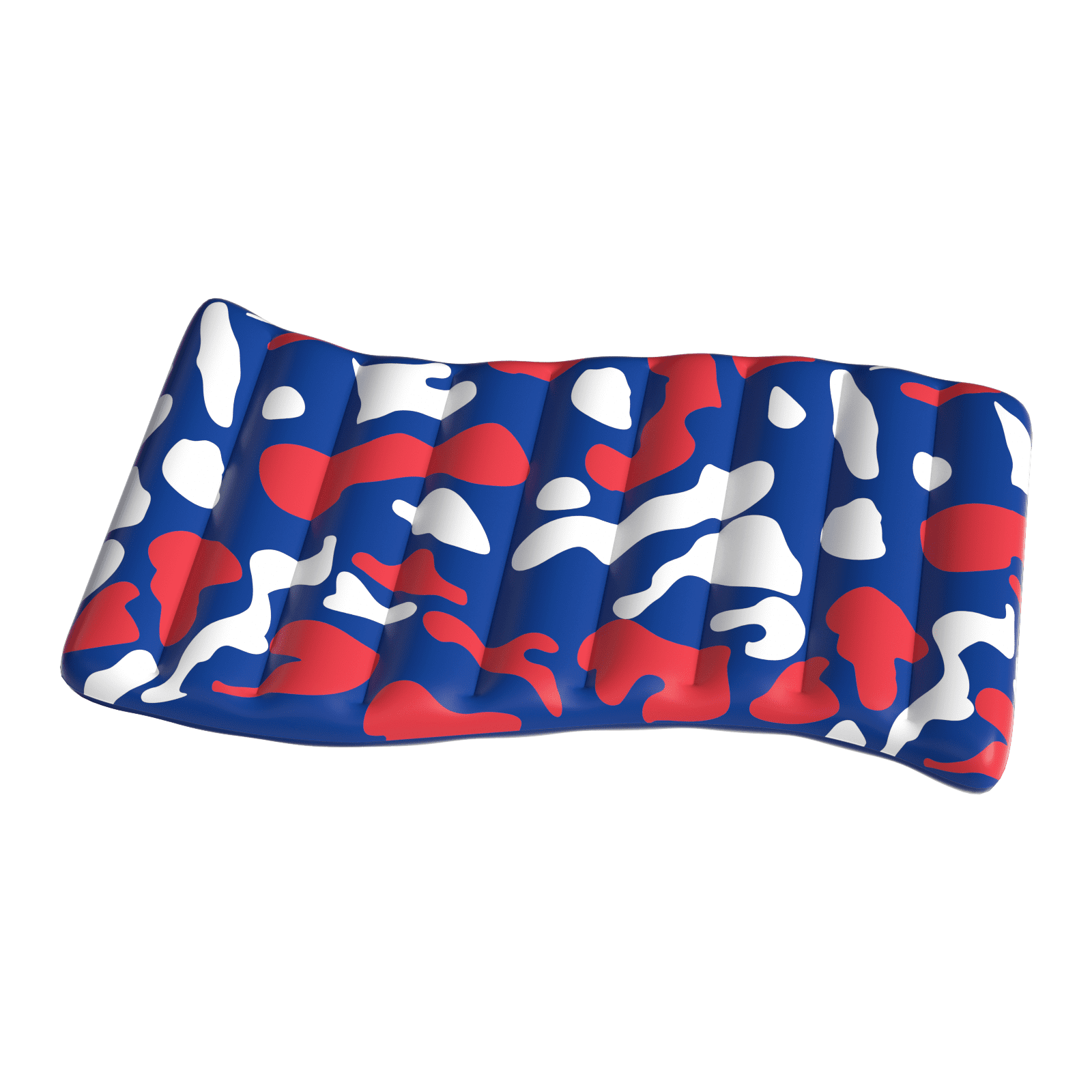 Koolwaves Red, White and Blue Inflatable Pool Lounger, Ages 8 & up, Unisex