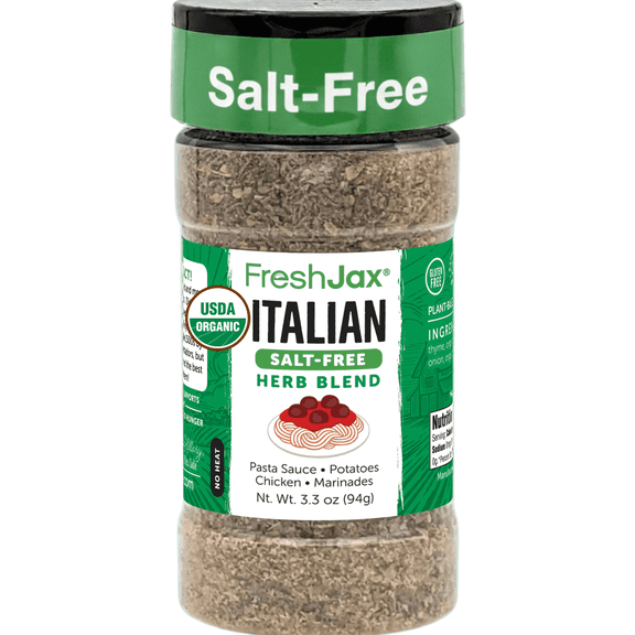 FreshJax Salt-Free Italian Herb Seasoning, 3.3 oz – Organic No Salt Italian Spice Blend