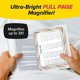 thumbnail image 2 of Lupa y luz para libros de página completa ultrabrillantes Eye Candy, como se ve en la televisión La luz de lectura antideslumbrante hace que las páginas sean 3 veces más grandes con brillo regulable, 2 of 5