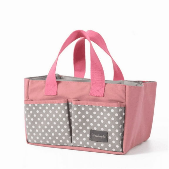 Baby Diaper Caddy Organizer Basket Nursery Storage Bin Tote Bag for Infant Baby Shower Gift Collapsible Newborn Caddie Car Travel