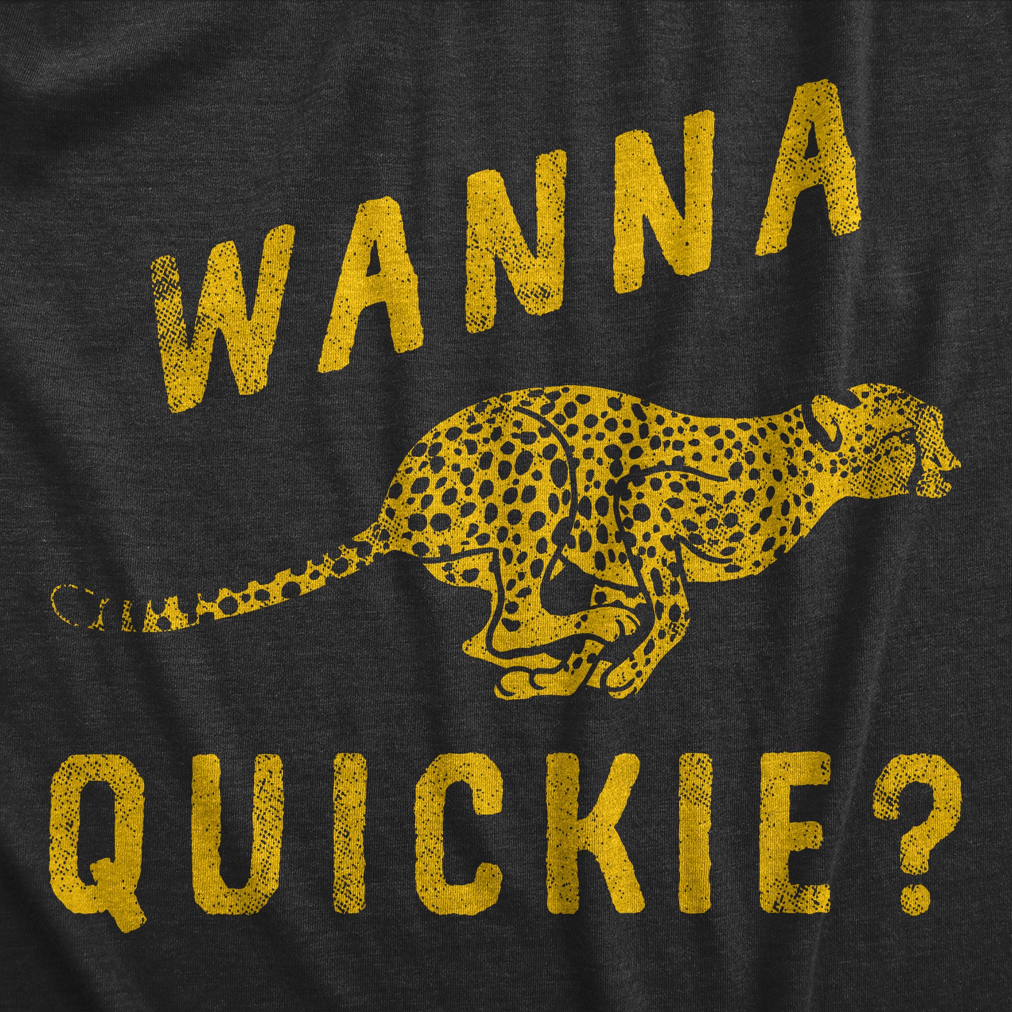 Womens Wanna Quickie T Shirt Funny Fast Cheetah Adult Sex Joke Tee For  Ladies (Heather Black - QUICKIE) - XL - Walmart.ca