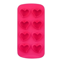 Kraoden Heart Shaped Ice Trays, Chocolate Mold, Easy Release Ice Trays, Silicone Heart Molds for Ice, Gelatine, Baking and Candy