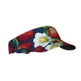 thumbnail image 2 of Daiia Strawberry2 Pattern Sport Sun Visor Hats Visor Cap Adjustable Empty Top Baseball Cap Cotton Ball Caps for Women and Men, 2 of 8