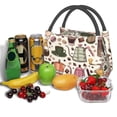 thumbnail image 3 of Fotbe Vintage Coffee Bolsa Térmica Portátil con Estampado, Bolsa de Entrega de Alimentos Aislada, Bolsa Reutilizable de Gran Capacidad para Comidas y Supermercado, 3 of 6