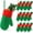 Green Red, variant on 12 Pcs 7 Inch Mini Christmas Stockings Hanging Small Stockings Christmas Mitten Stocking Decorations Christmas Stockings with Cuff for Xmas Tree Decor Family Presents Fill
