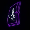 thumbnail image 2 of Handmadetneonsign Open Book Neon Sign, Book Store Wall Art Decor, Library Home Book Store Wall Decor, 2 of 5