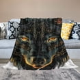 thumbnail image 2 of Orinice Wolf Theme Warm Lightweight Blanket Soft Fleece Throw Blanket for All Seasons, Living Room Sofa Decor, Cow Gifts, Exquisite Gifts, Flannel Material Blanket 60x80in, 2 of 6