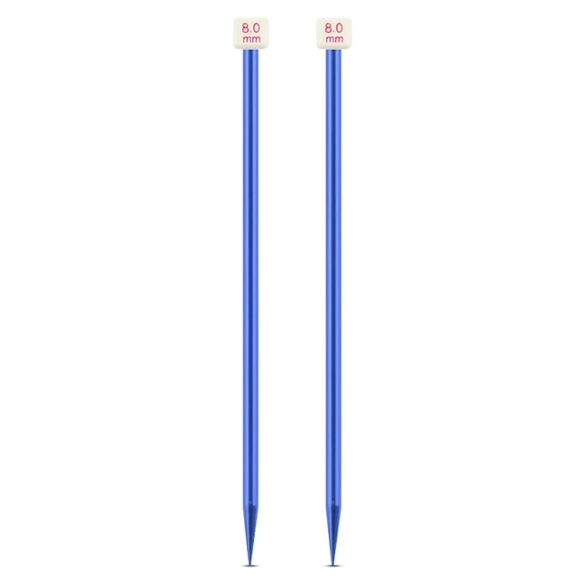 Cateissary Agujas de tejer al azar de colores, suéter, de tejer de aluminio portátil, equipo de costura para manualidades DIY, suministros para el Artesanía 8.0 mm Cateissary HA011745-12B