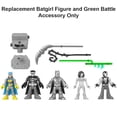 thumbnail image 5 of Replacement Part for Imaginext Playset Inspired by DC Superfriends - HGX97 ~ Replacement Poseable Batgirl Figure and Green Battle Accessory ~ Lights Up when placed on Special Backpack, 5 of 5