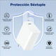 thumbnail image 3 of Cubo Cargador GaN De 30w Color Blanco  Compatible con Iphone, 3 of 3